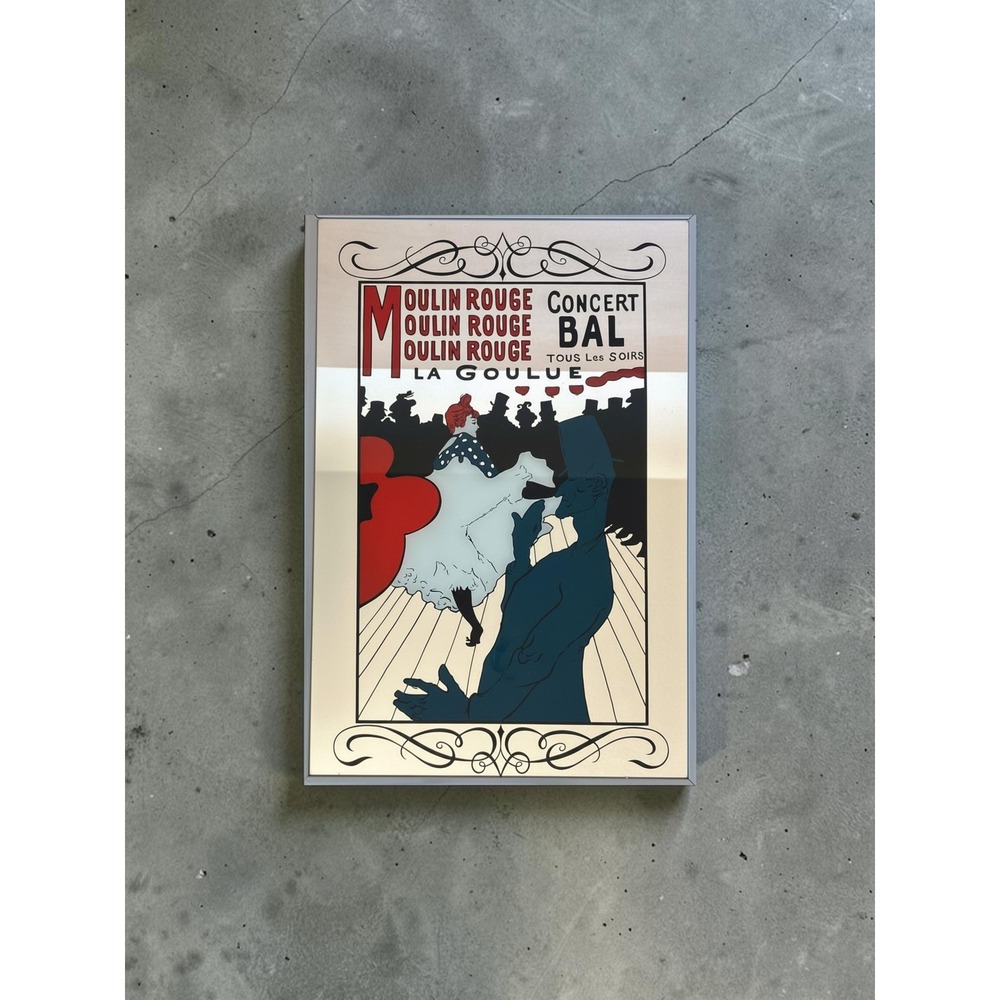 Vintage Wall Mirror Moulin Rouge - Toulouse-Lautrec - Art Nouveau Decor